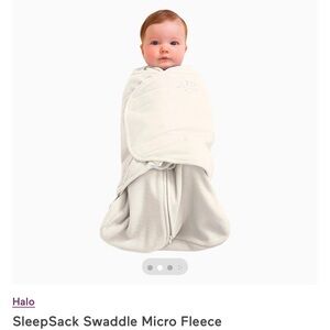 Halo Cream SleepSack Swaddle Fleece